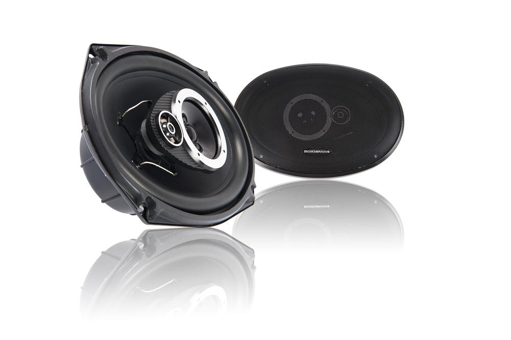 Boschmann 6x9" 250 Watt 3Way Titanium Car Audio Speakers Pair car