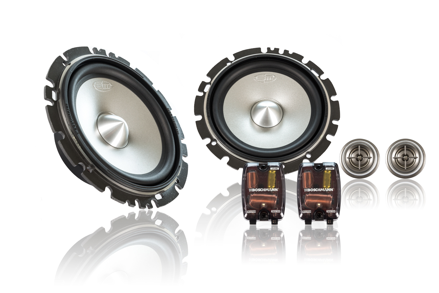 Boschmann 6/6.5" Multifit Component Speaker Kit 180W Woofers Pair
